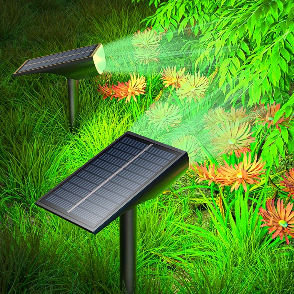 Aegisol - 9 LED Solar Garden Spotlights for Outdoor Use