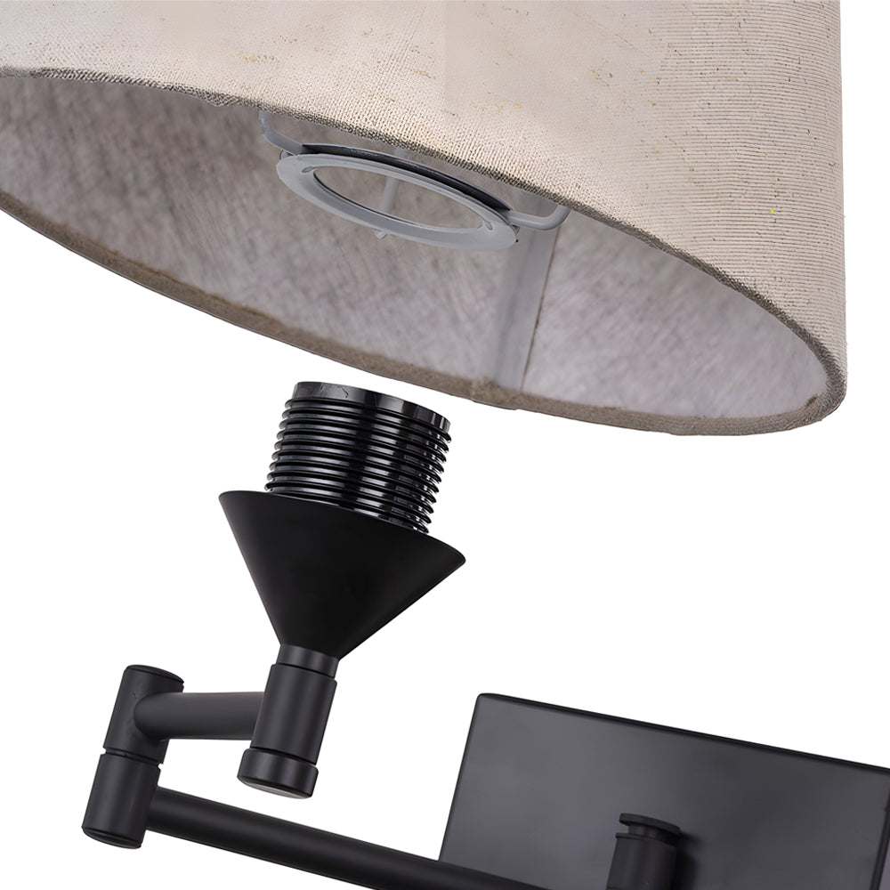 SwingLight - Adjustable Wall Sconce with Linen Shade
