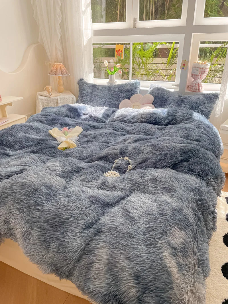 FluffCandy - Long-Pile Duvet Cover Set for a Cozy Winter