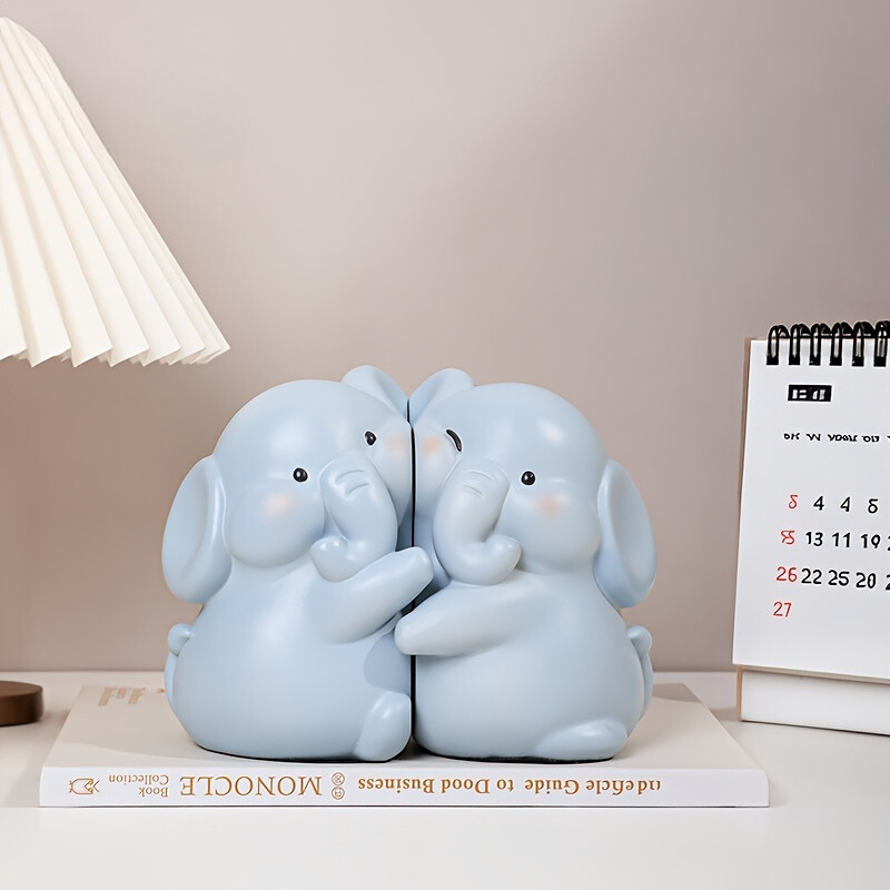 AnimalDecor - Playful Resin Animal Bookends