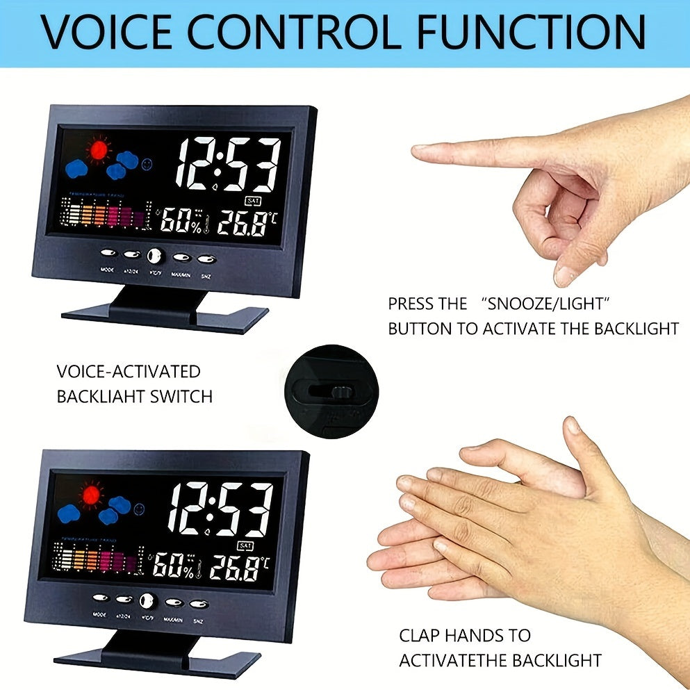 TimeSense - Smart Digital Alarm Clock with Snooze