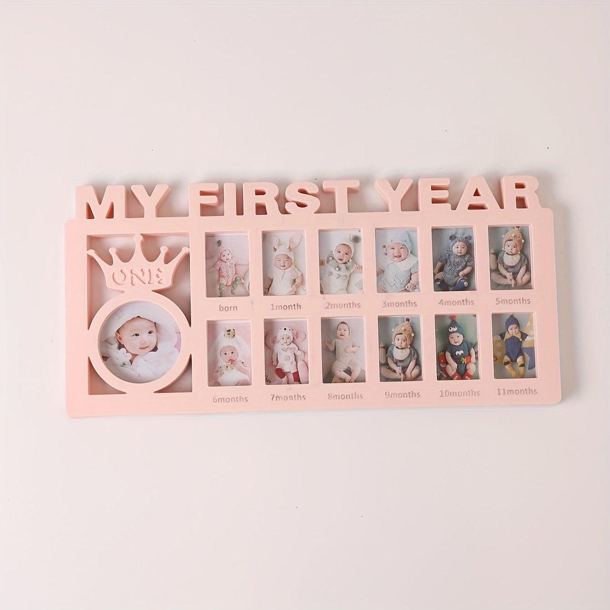 BabyMemories - Keepsake Photo Frame for Baby's First 12 Months