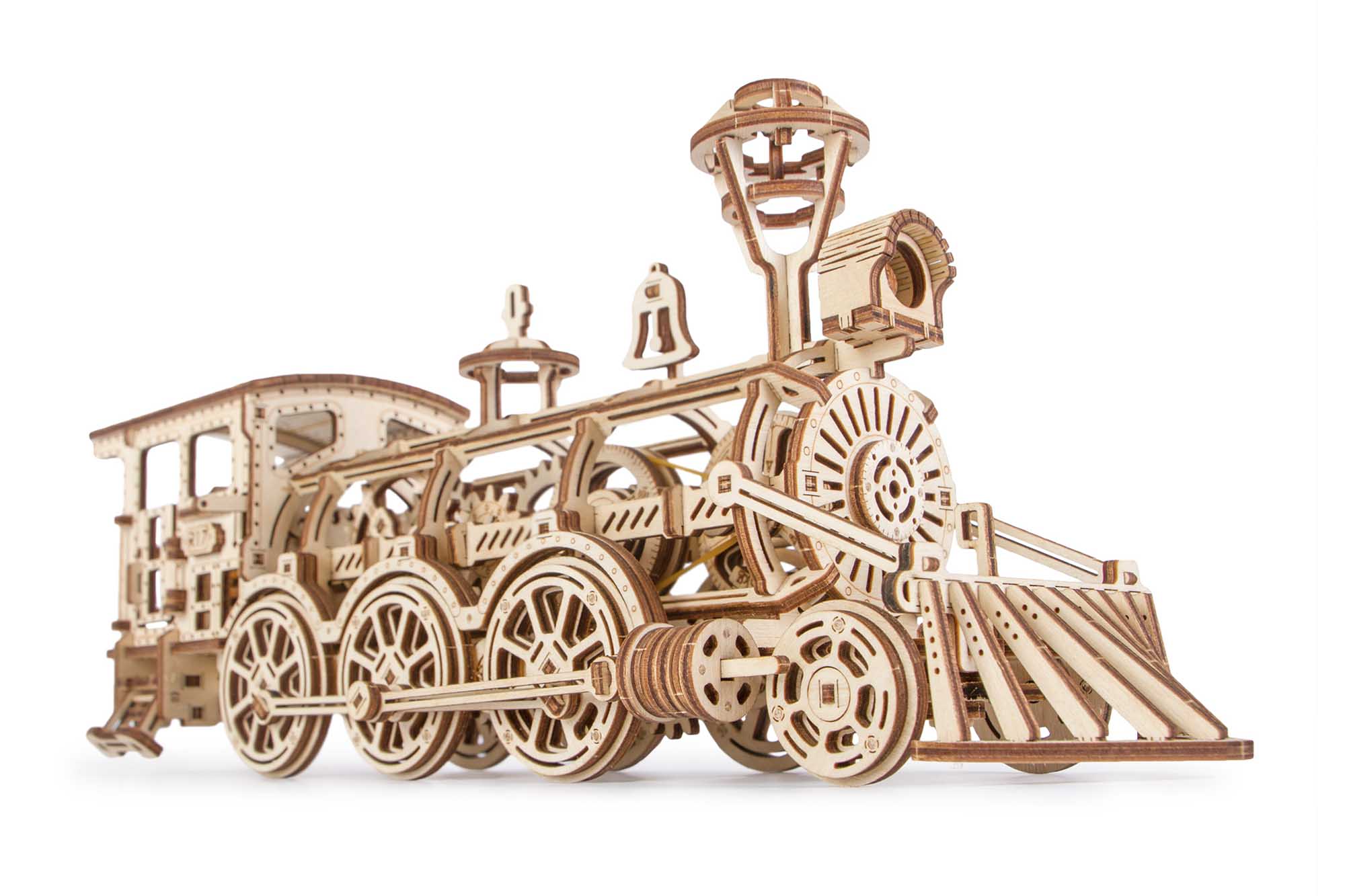 TrainCraft 3D Puzzle - Historic Wooden Locomotive with Wagon
