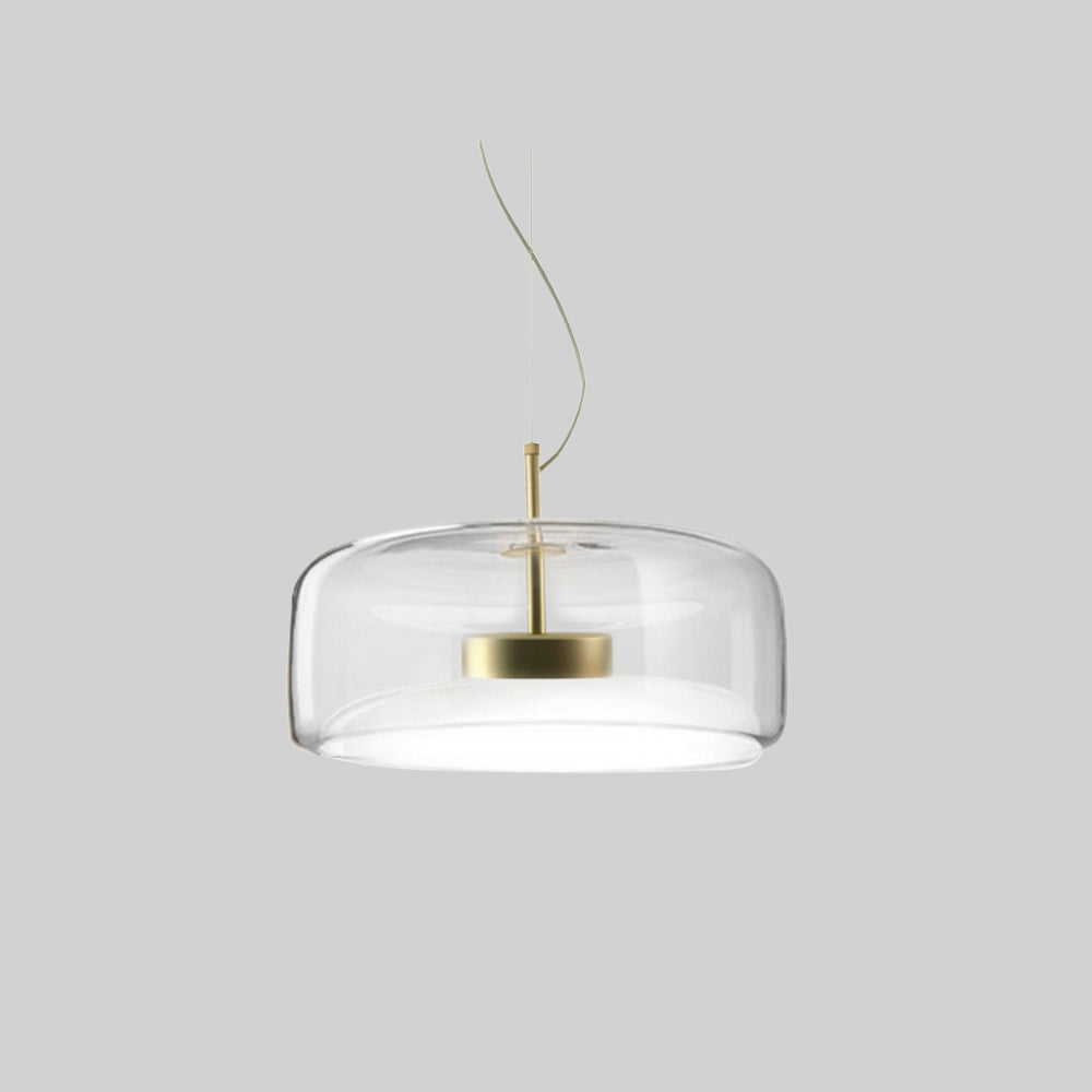 Hailie LED - Amber Glass Pendant Light for Ambient Lighting