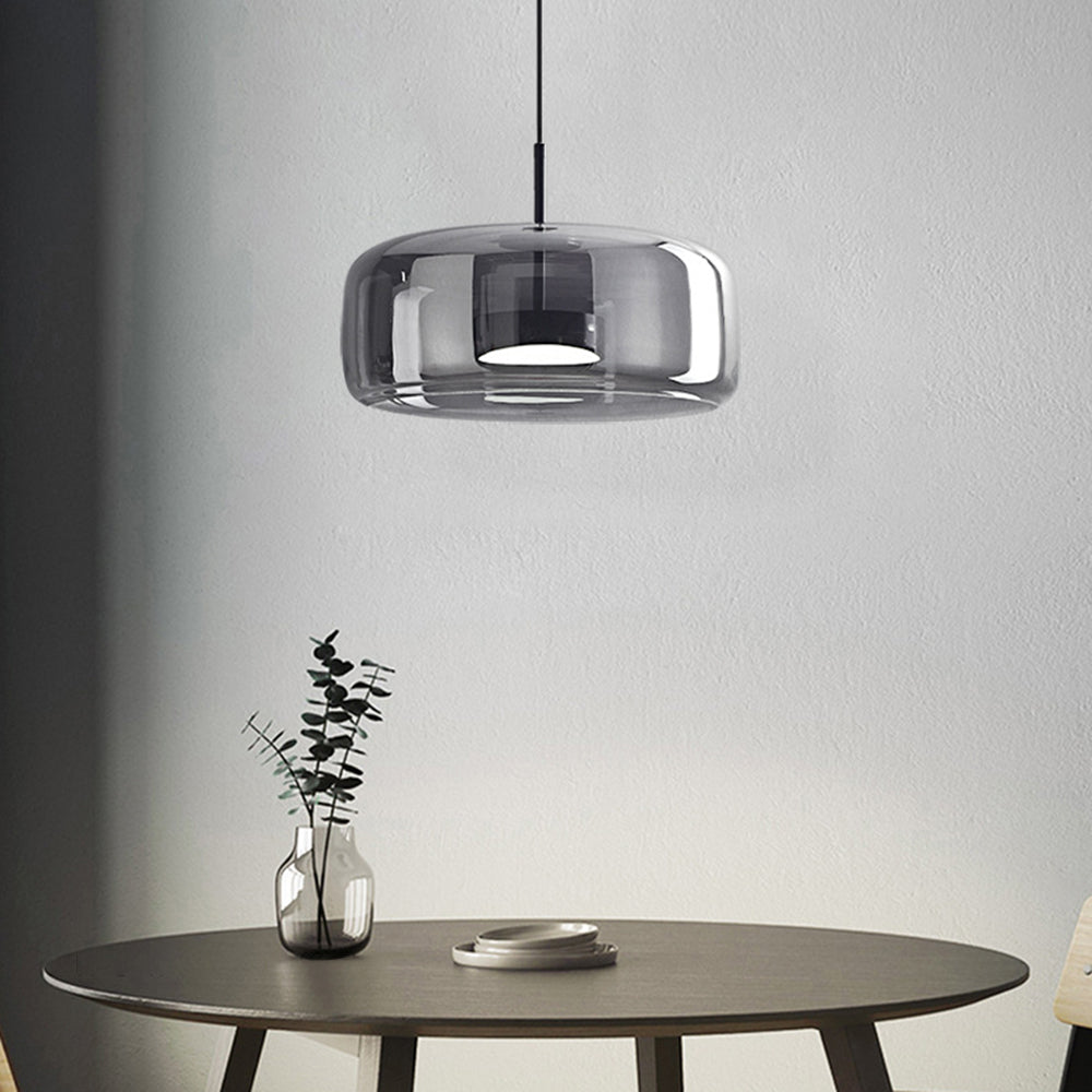 Hailie LED - Amber Glass Pendant Light for Ambient Lighting