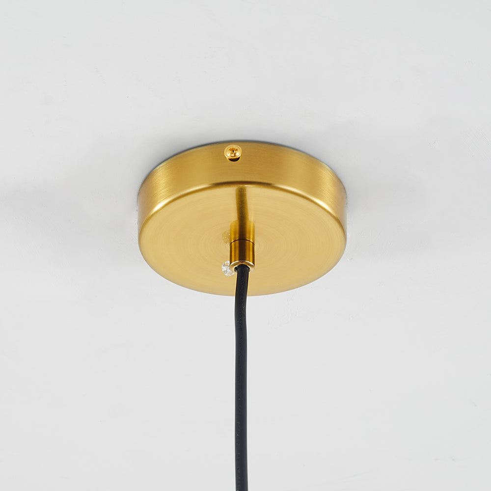 AmberGlow Pendant - Warm Amber Glass Pendant Light