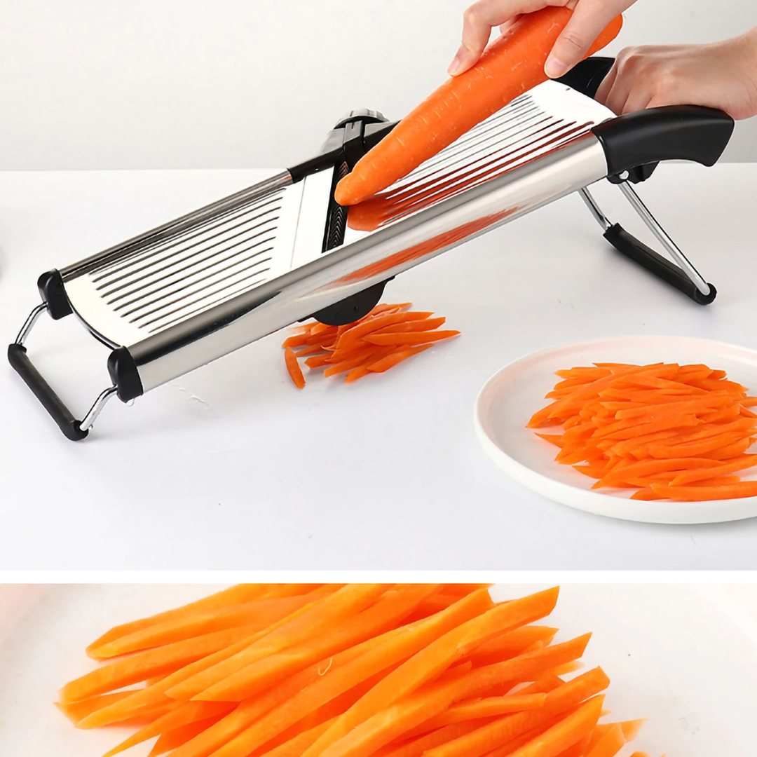 PrecisionSlice - Mandoline élégante en acier inoxydable