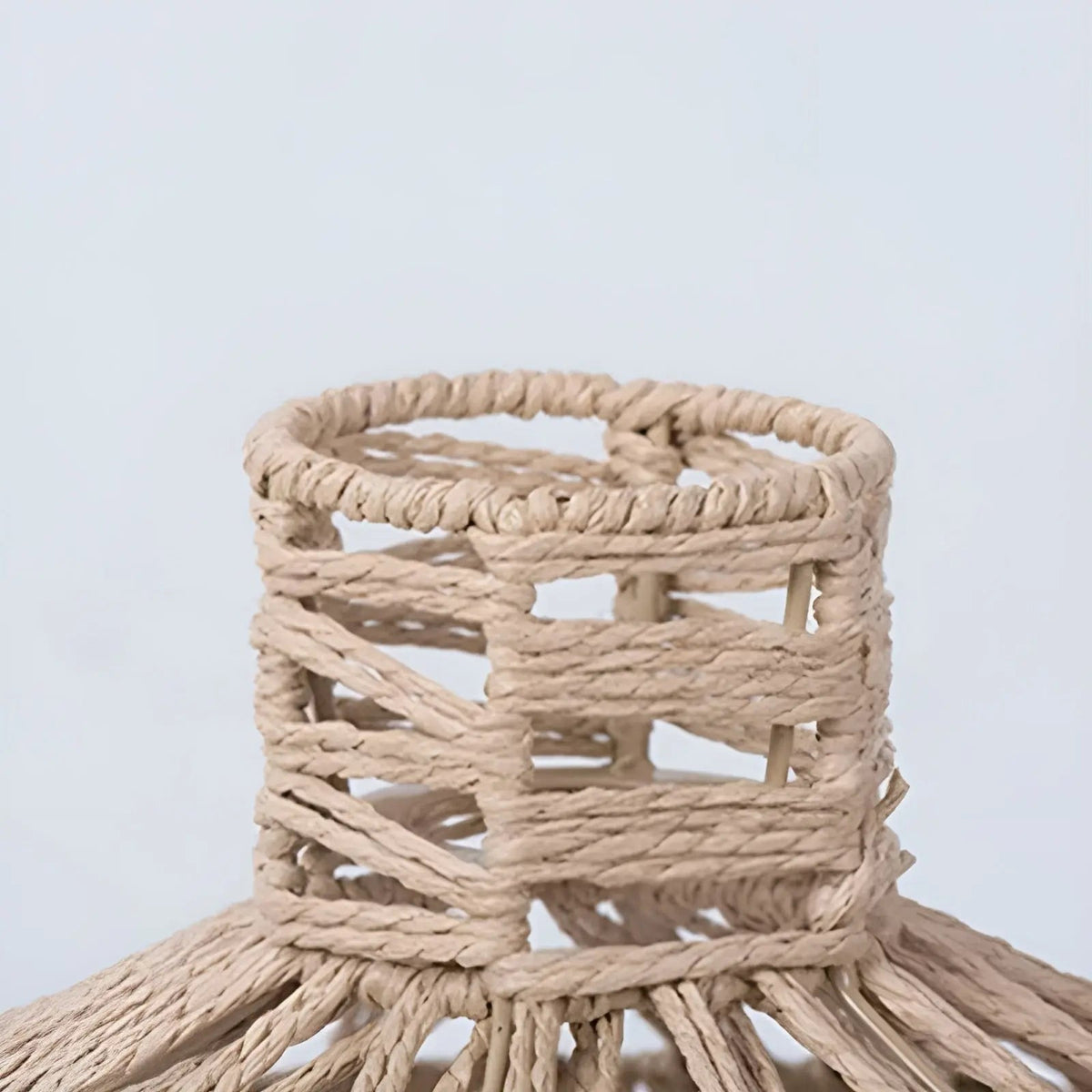 AntiqueWeave - Handwoven Vintage Rattan Pendant Light