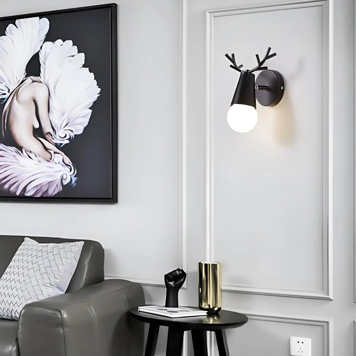 Nordic Glow - Scandinavian Antler-Shaped LED Wall Sconce