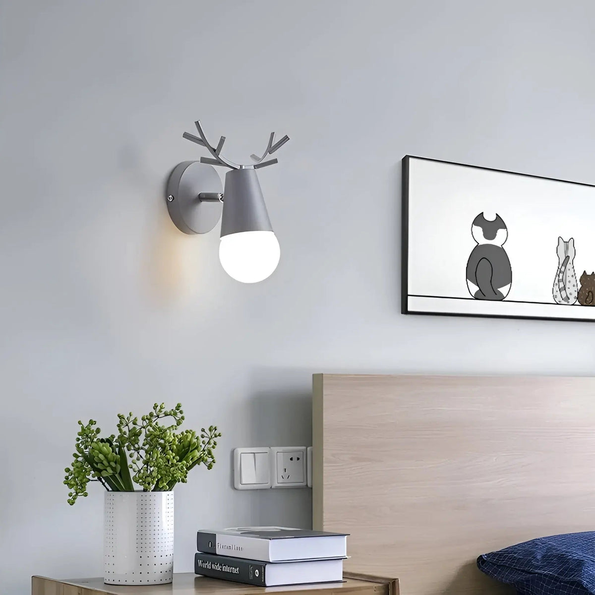 Nordic Glow - Scandinavian Antler-Shaped LED Wall Sconce