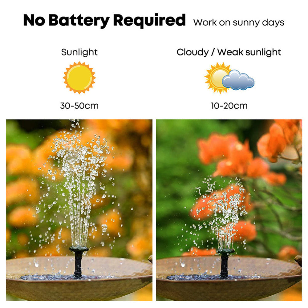 Flowbee - Fontaine solaire élégante pour les oiseaux du jardin