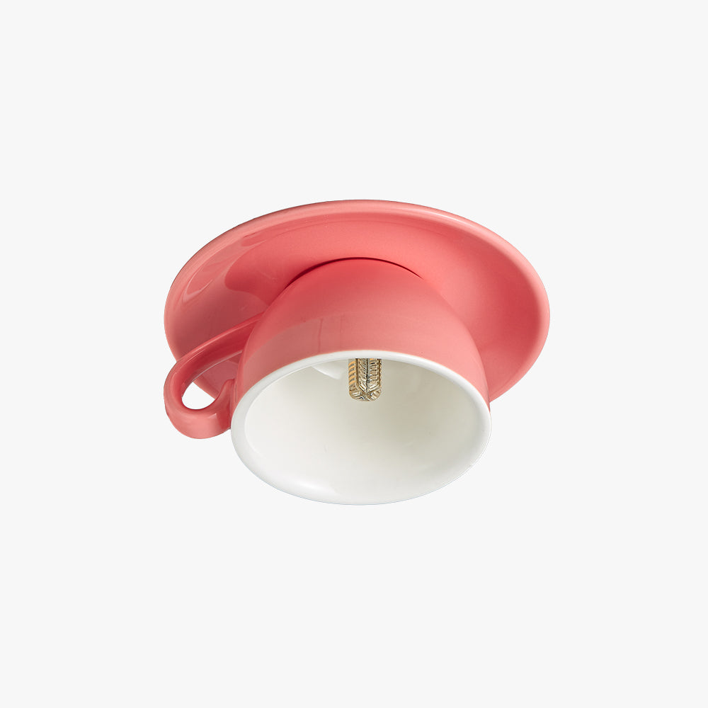 VibrantGlow - Colorful Ceramic Chandelier in Morandi Design