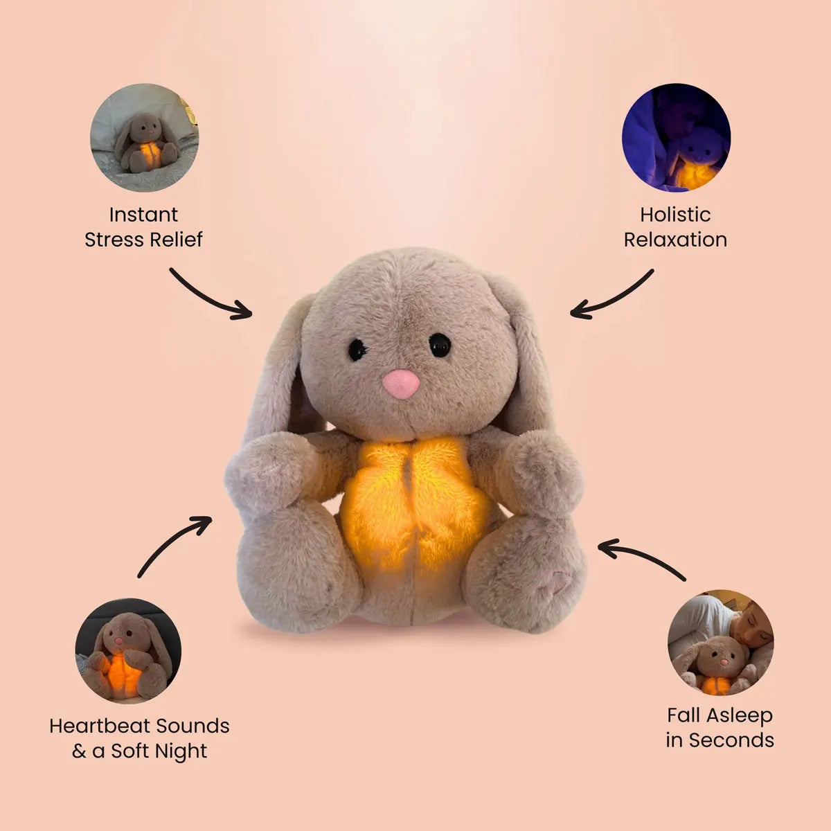 Soothing Bunny - Breathing Plush for Baby Calm