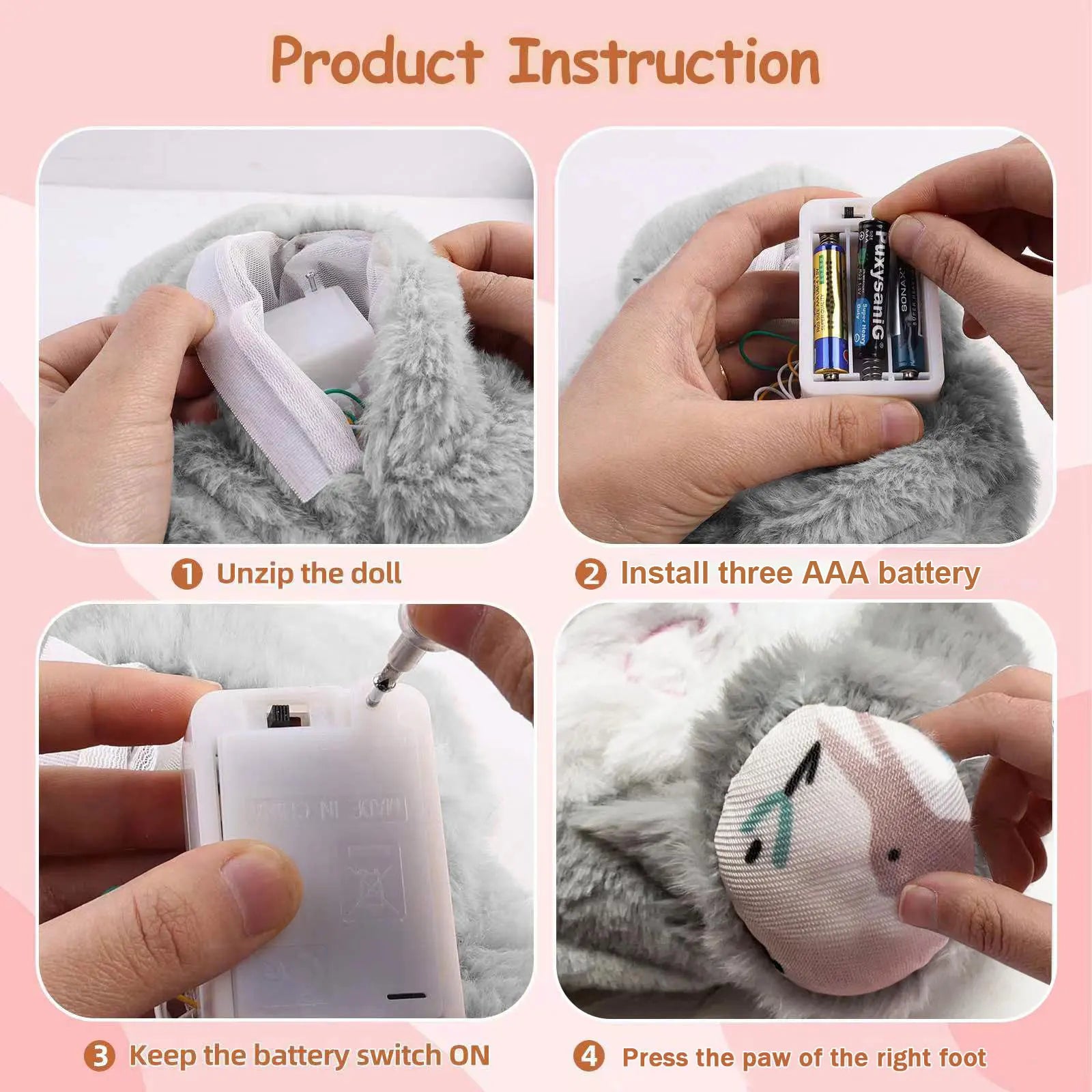 Soothing Bunny - Breathing Plush for Baby Calm