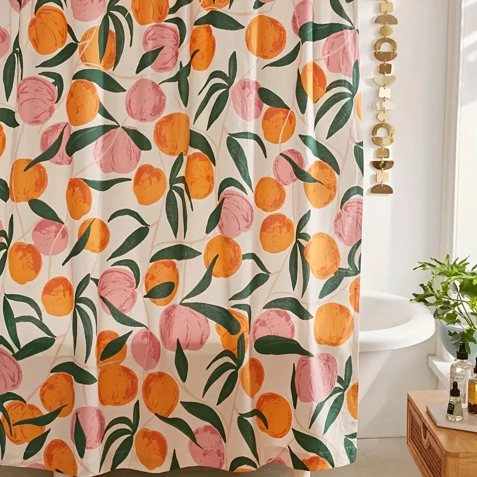 DaisyVeil - Elegant Floral Shower Curtain for a Fresh Bathroom