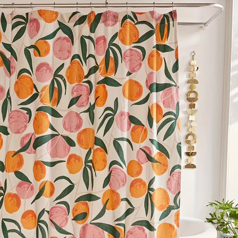 DaisyVeil - Elegant Floral Shower Curtain for a Fresh Bathroom
