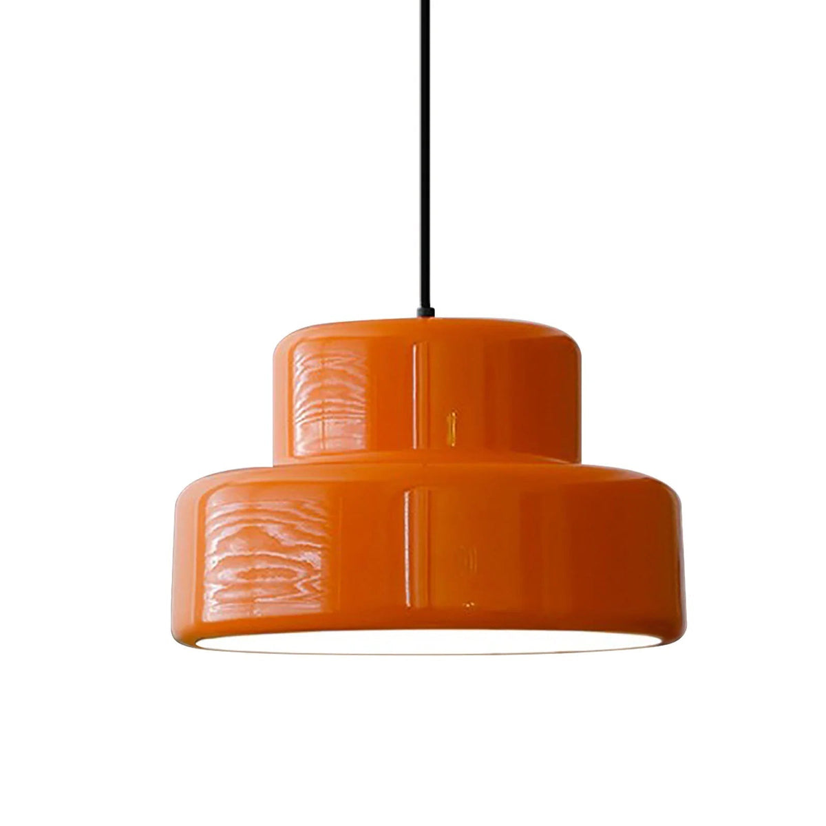 Bauhaus Glow Light - Orange Vintage Pendant for Dining Room