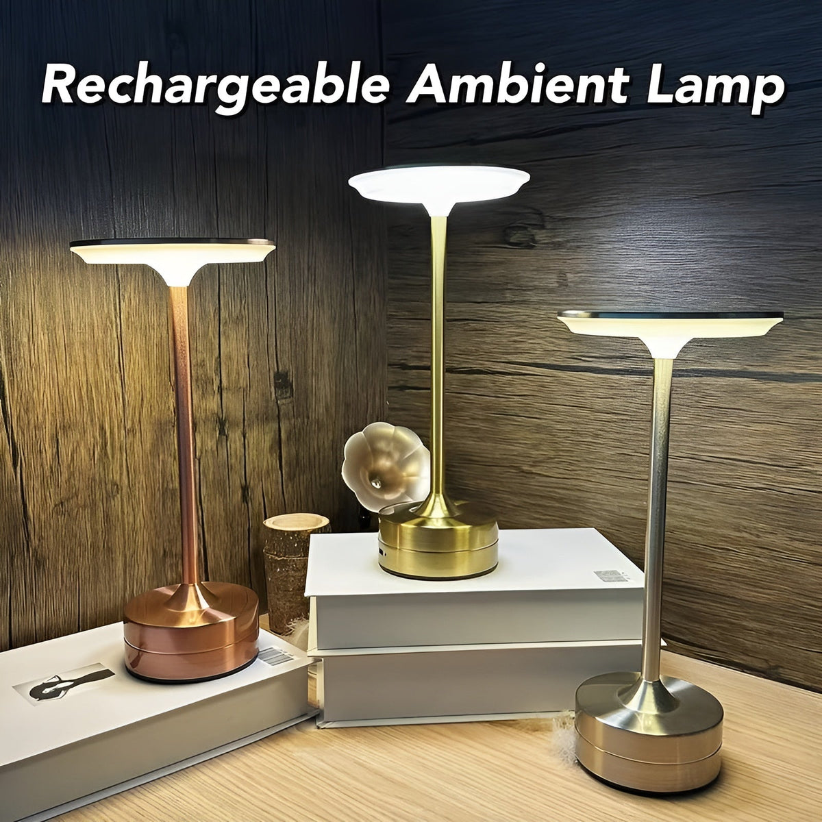 BeamEase - Rechargeable LED Desk Lamp with Touch Control