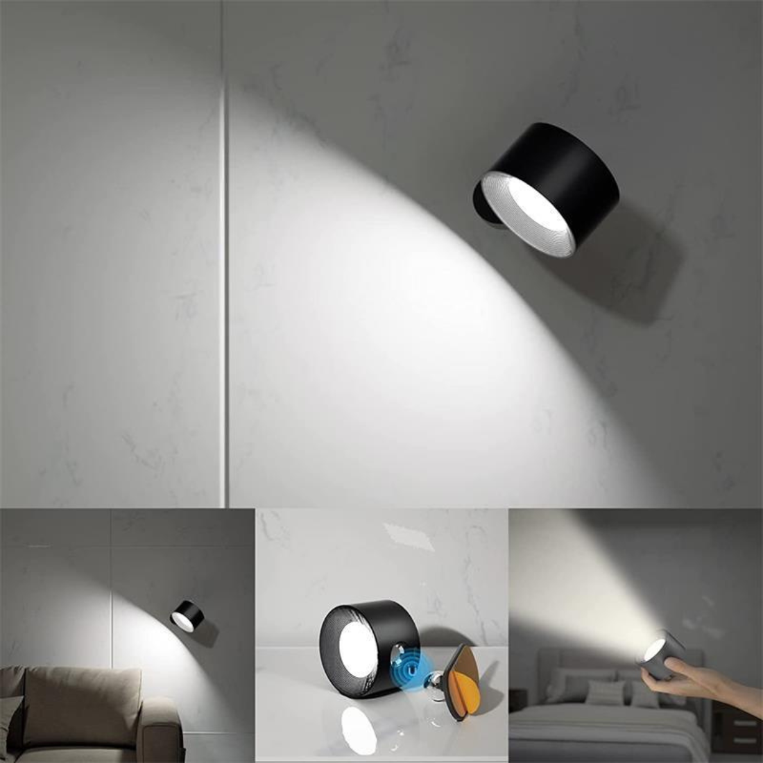 FlexiLamp - Rechargeable Wireless 360° LED Wall Light