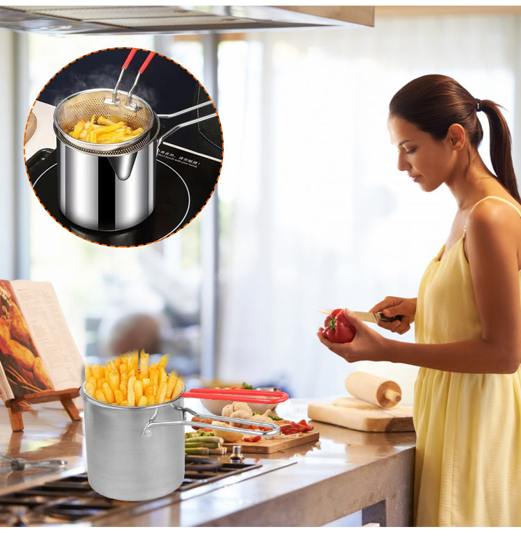 FryCooking - Stainless Steel Fryer for Frying with Less Oil