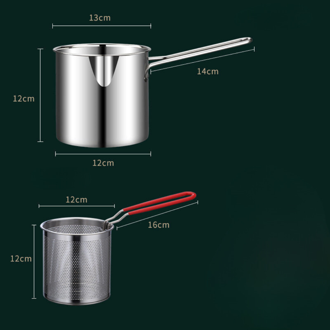FryCooking - Stainless Steel Fryer for Frying with Less Oil