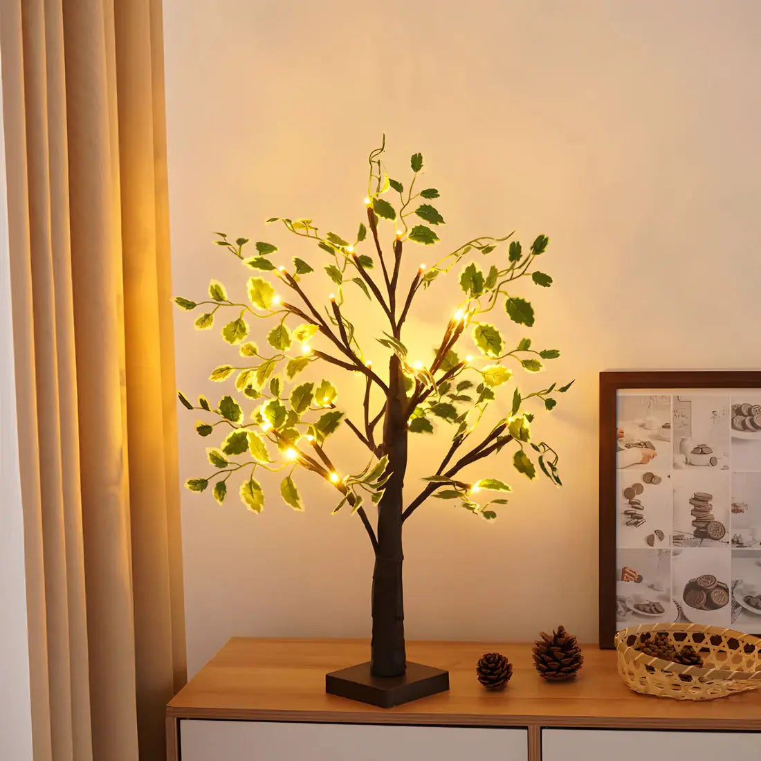 Yorwood - Warm White LED Tree Table Lamp
