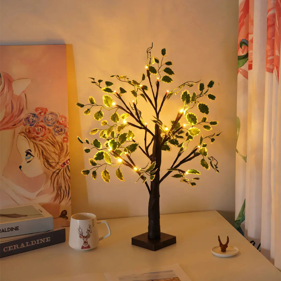 Yorwood - Warm White LED Tree Table Lamp