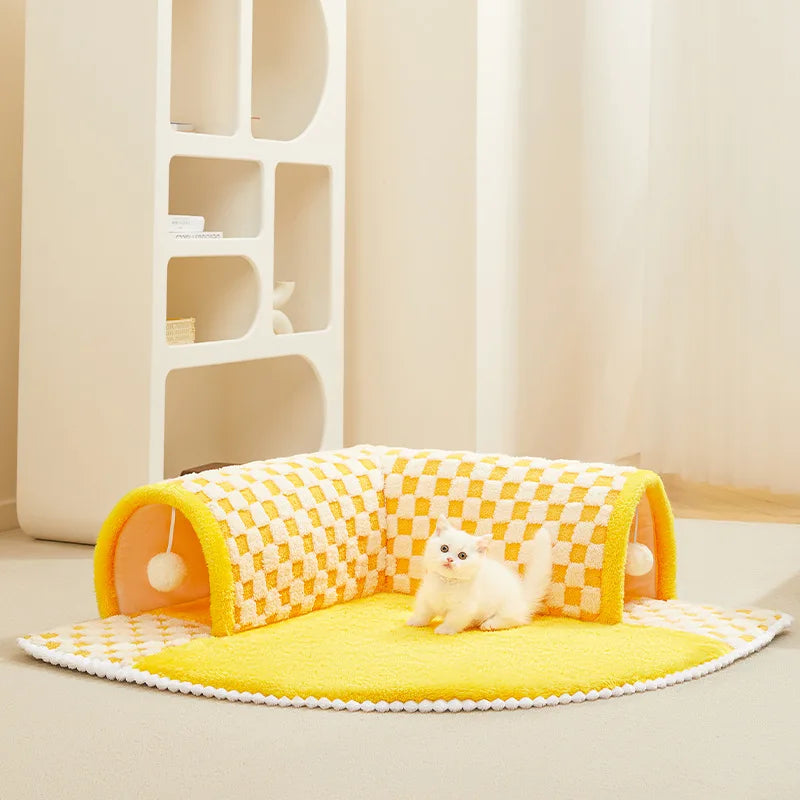 CozyCat Tunnel - Aire de Jeu Stylée pour Chat