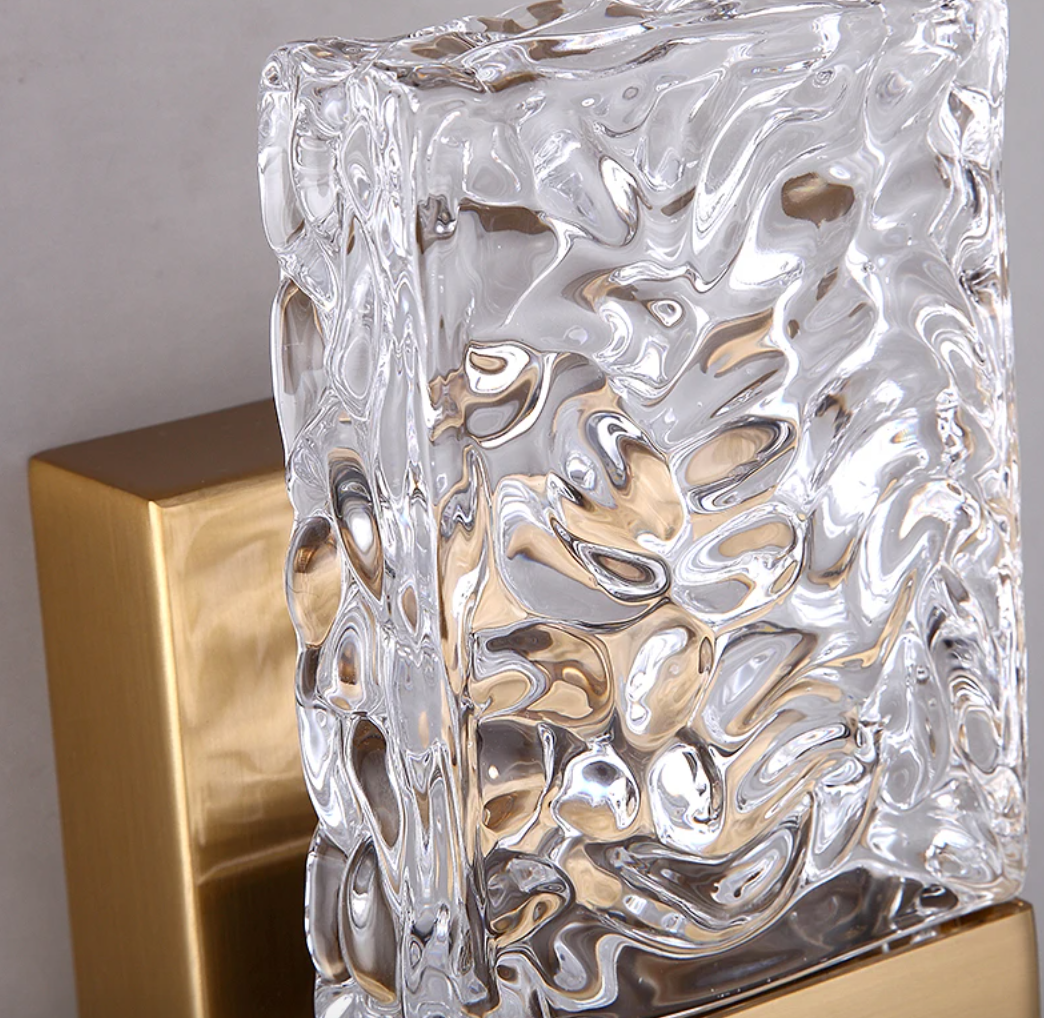 Radiance Arc - Crystal Wall Sconce for a Chic, Luminous Interior