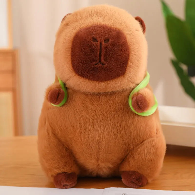 TurtleBuddy - Adorable Capybara Plush with Backpack