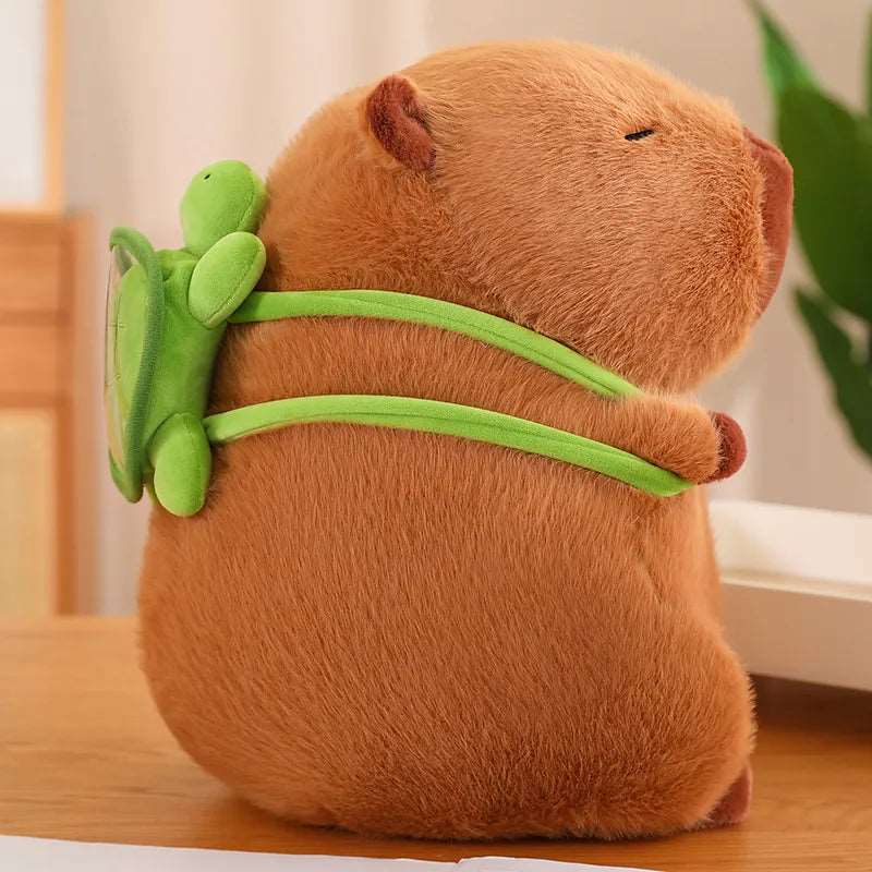 TurtleBuddy - Adorable Capybara Plush with Backpack