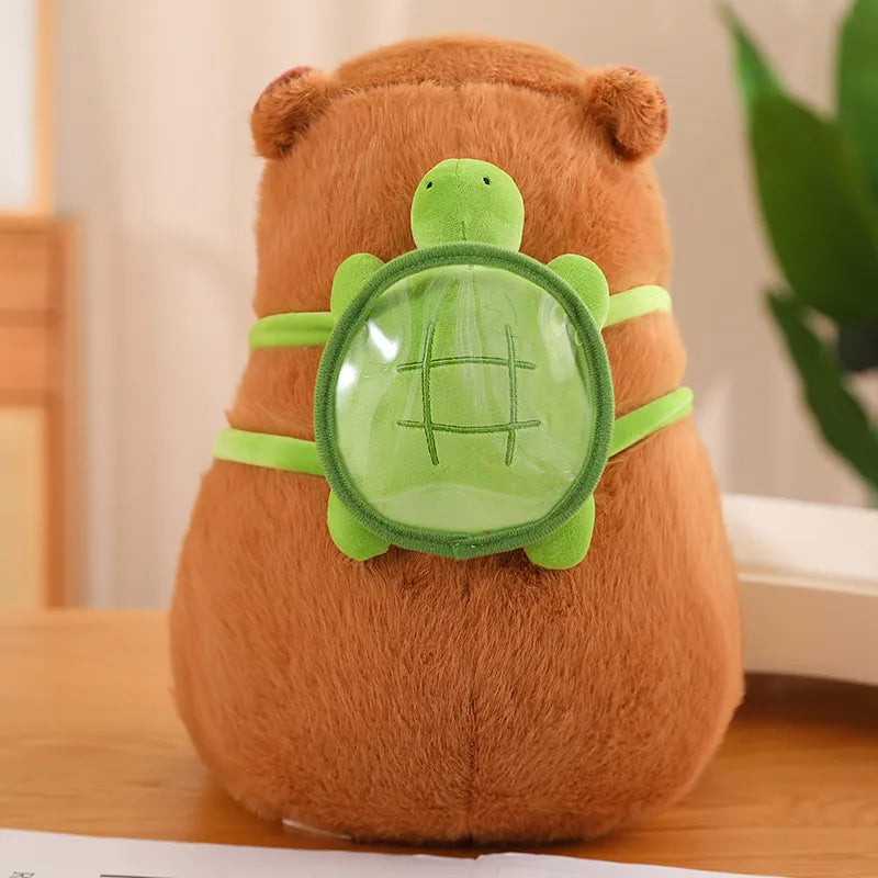 TurtleBuddy - Adorable Capybara Plush with Backpack