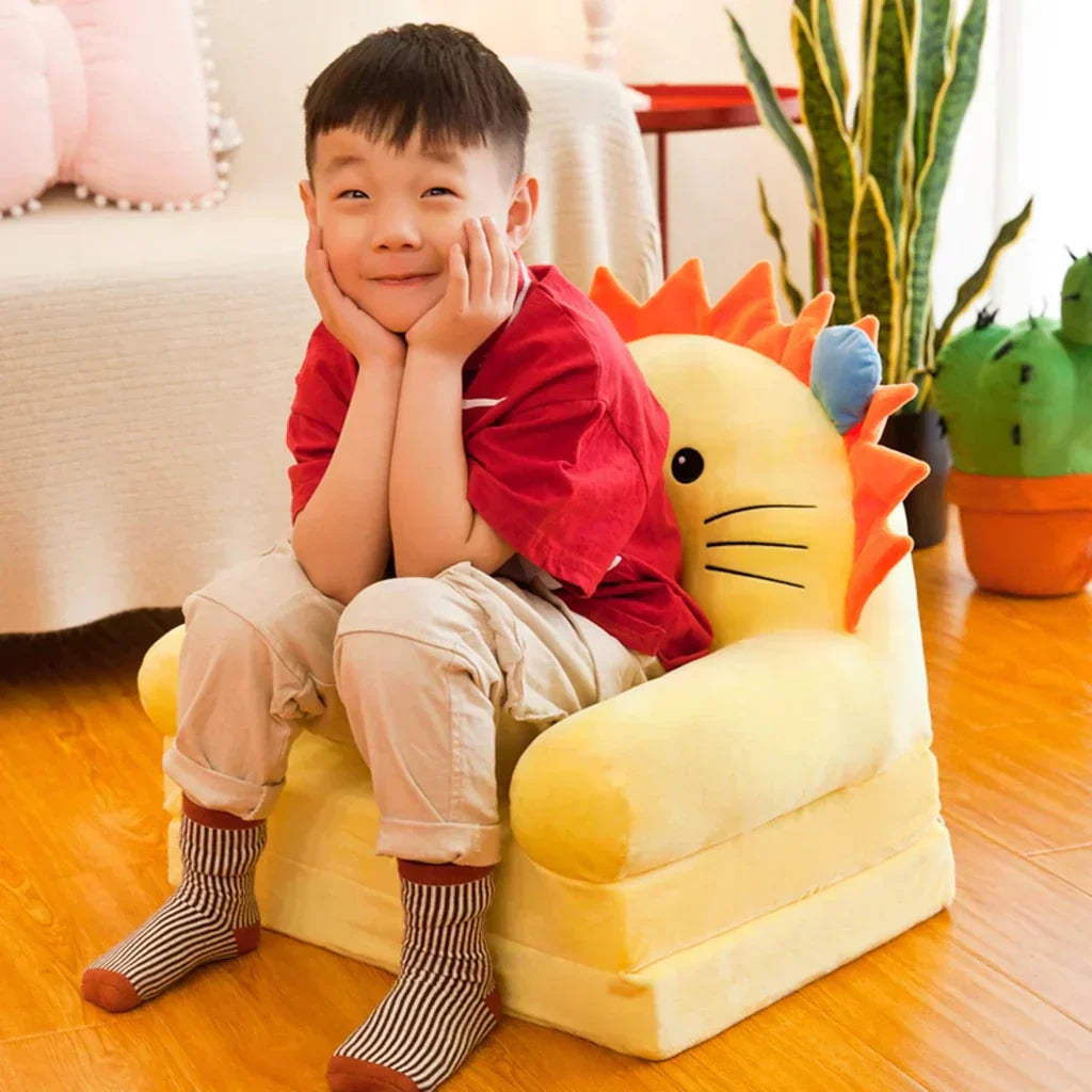 ComfyFold - Foldable Kids Sofa in Soft, Cozy Velvet