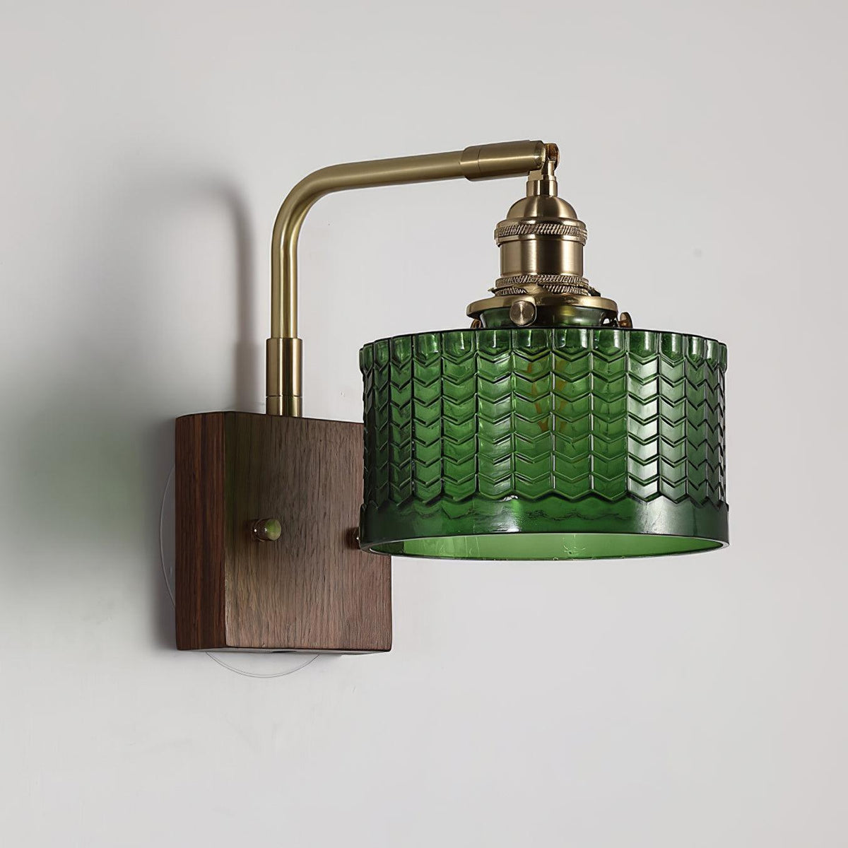 SerenLicht Wall Sconce - Elegant Light with Glass Scale Shade