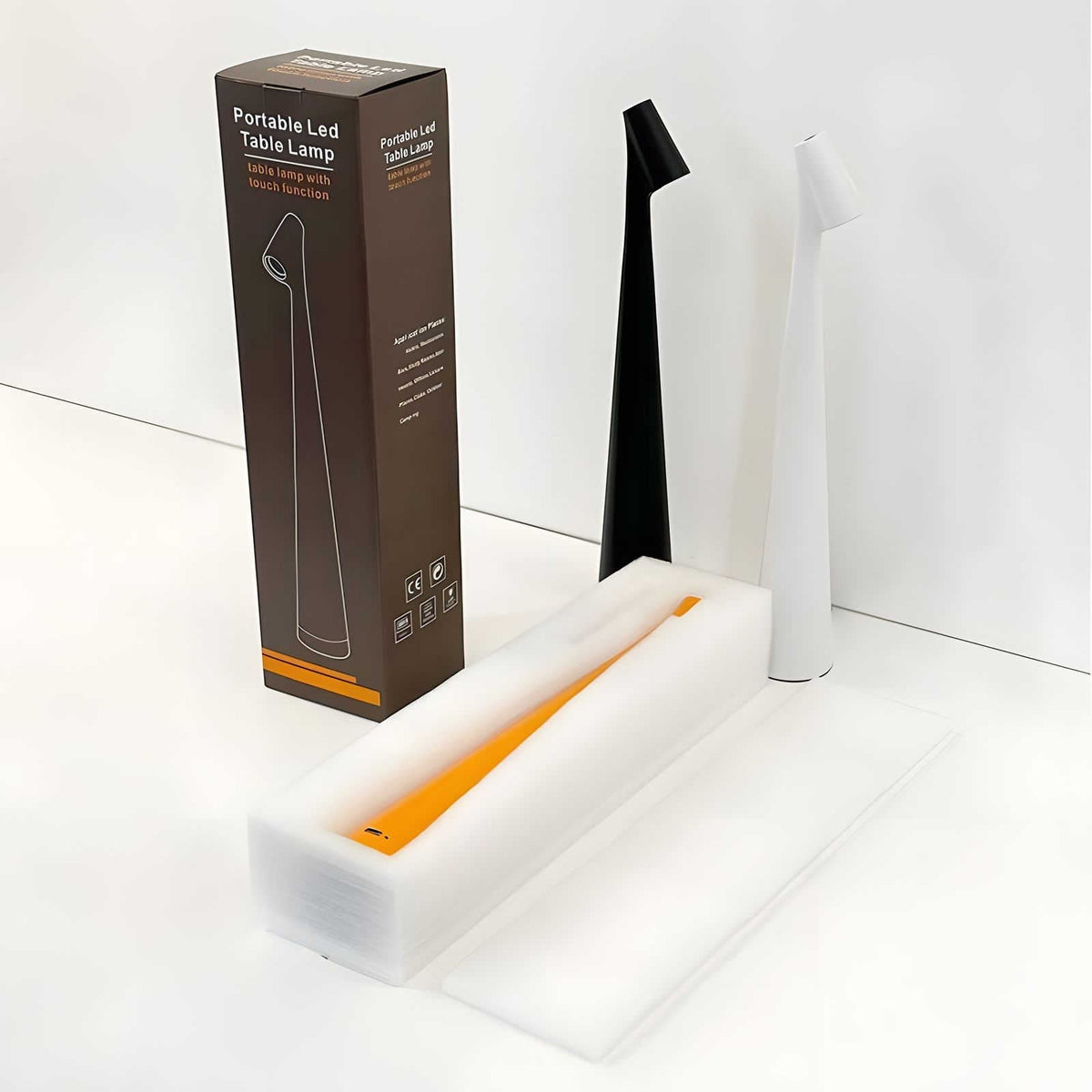 LunaSlim - Elegant Cordless Table Lamp with Adjustable Brightness
