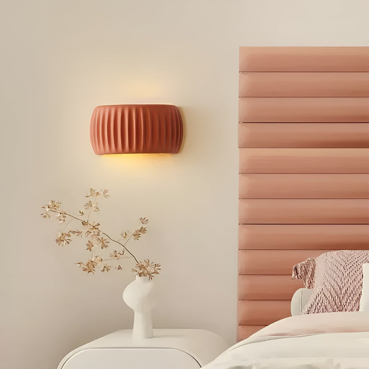 Lanzotti - Elegant Scandinavian Fluted LED Wall Sconce