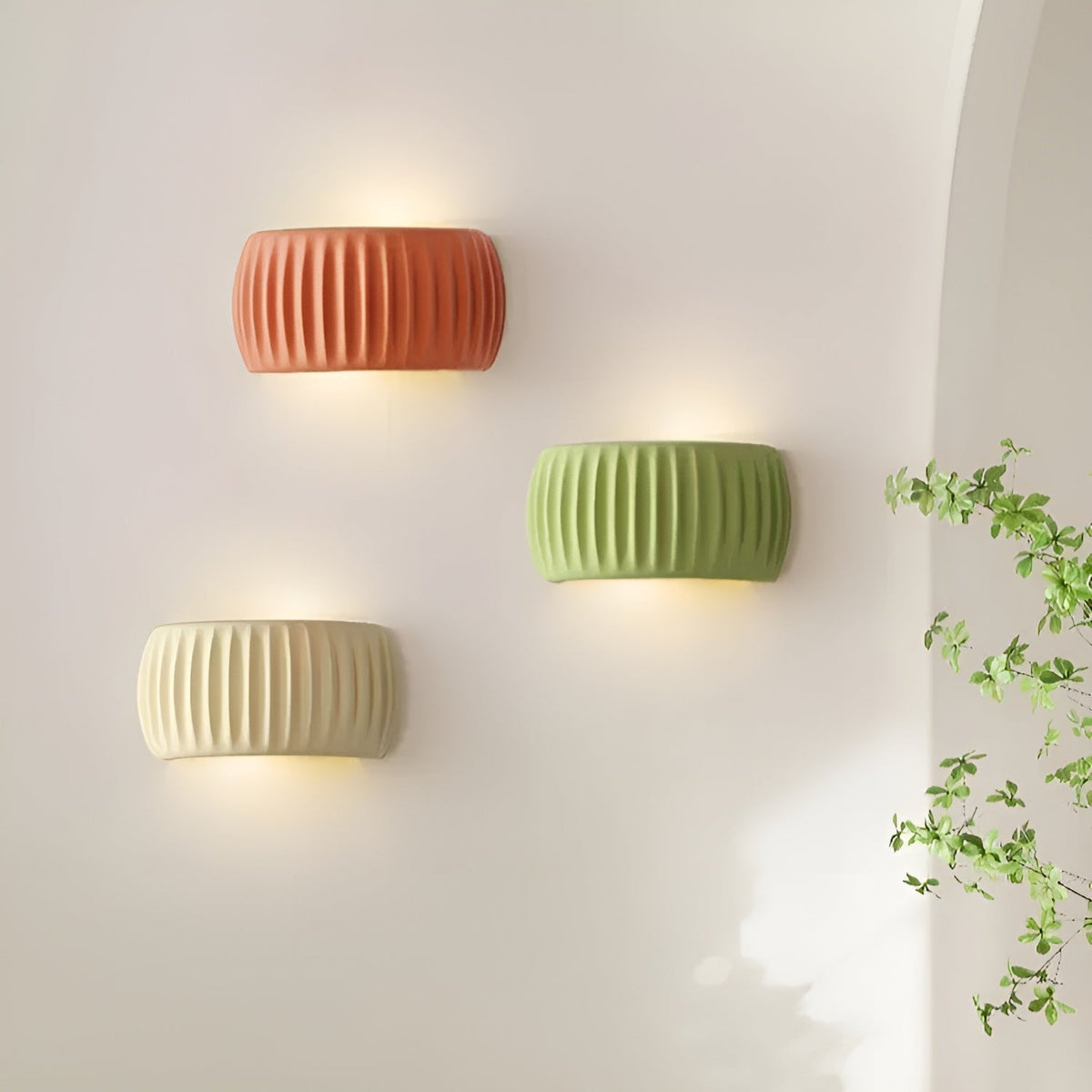 Lanzotti - Elegant Scandinavian Fluted LED Wall Sconce