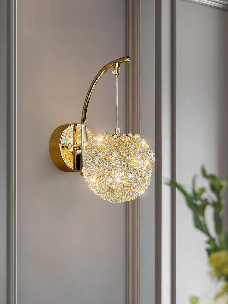 Crystal Wall Sconce - Elegant Wall Light for a Luxurious Interior