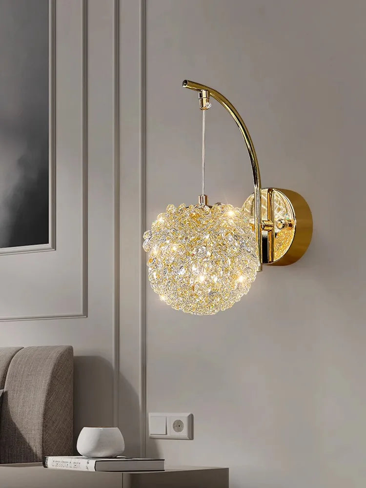 Crystal Wall Sconce - Elegant Wall Light for a Luxurious Interior