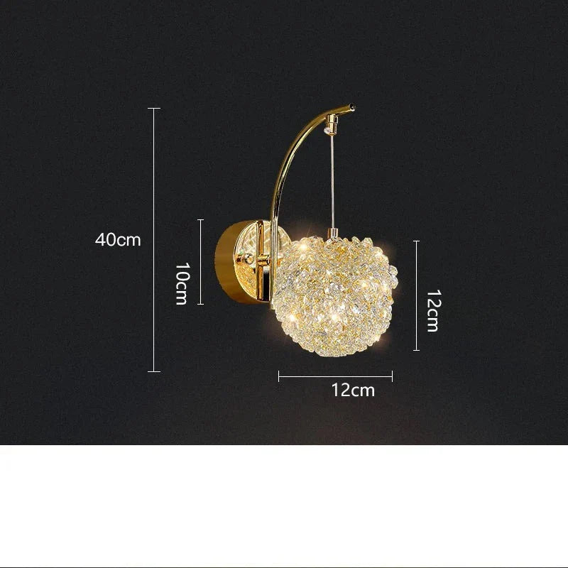 Crystal Wall Sconce - Elegant Wall Light for a Luxurious Interior