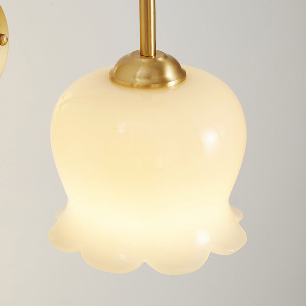 Norette - Elegant Floral Glass Wall Sconce