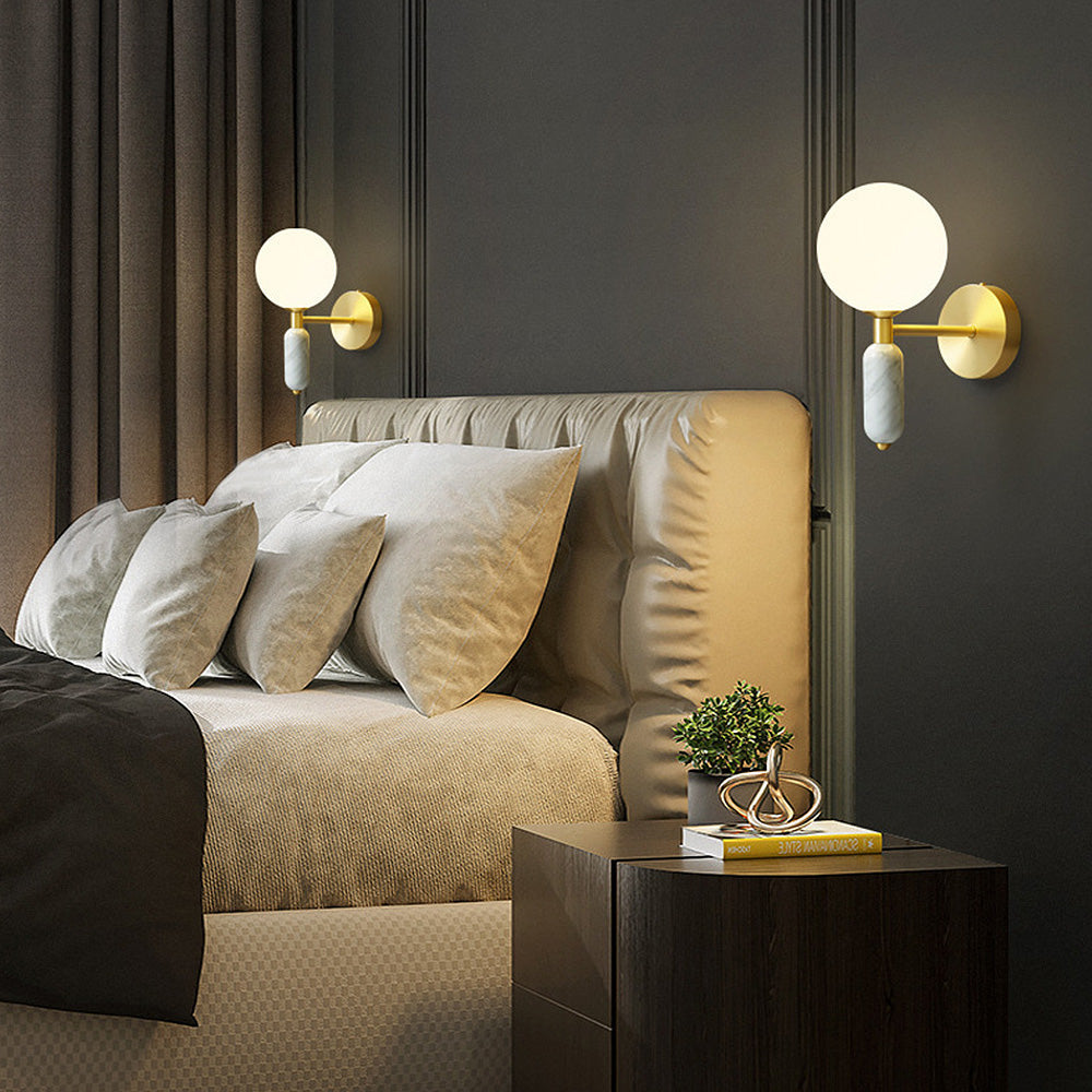 Luminous Stone - Lampe de Chevet et Applique Murale en Marbre
