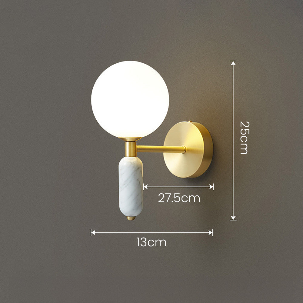 Luminous Stone - Lampe de Chevet et Applique Murale en Marbre