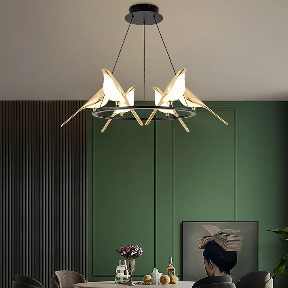 BirdLume Light - Bird-Inspired LED Pendant for Modern Interiors