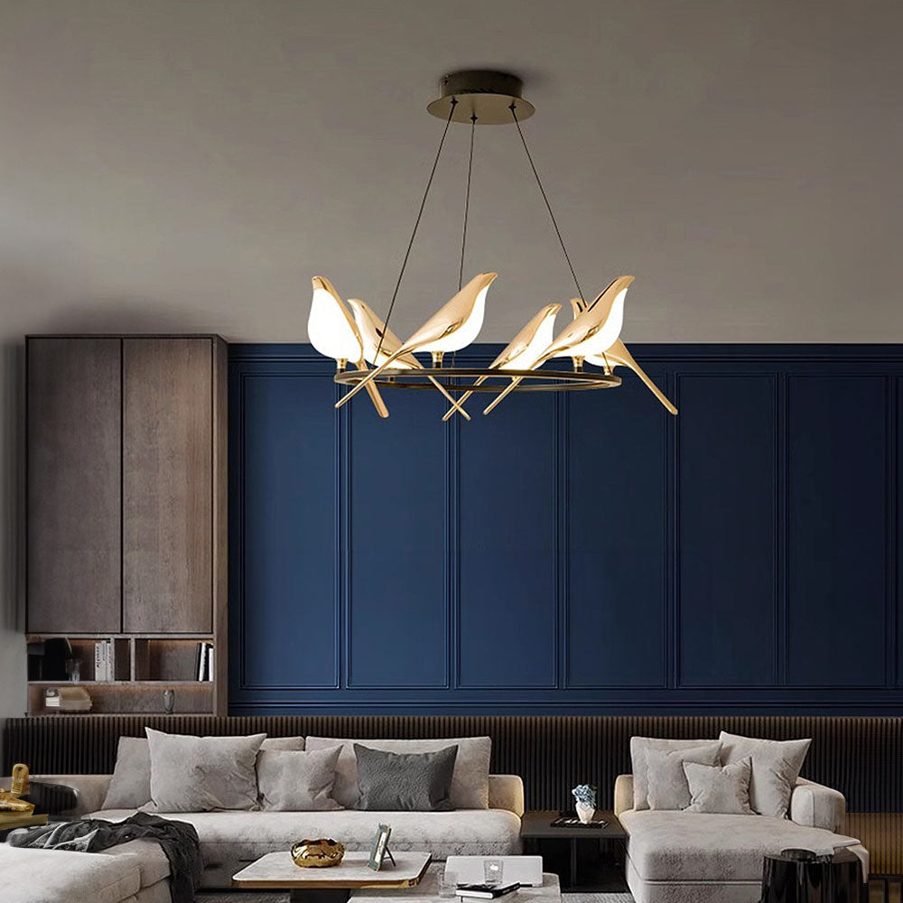 BirdLume Light - Bird-Inspired LED Pendant for Modern Interiors