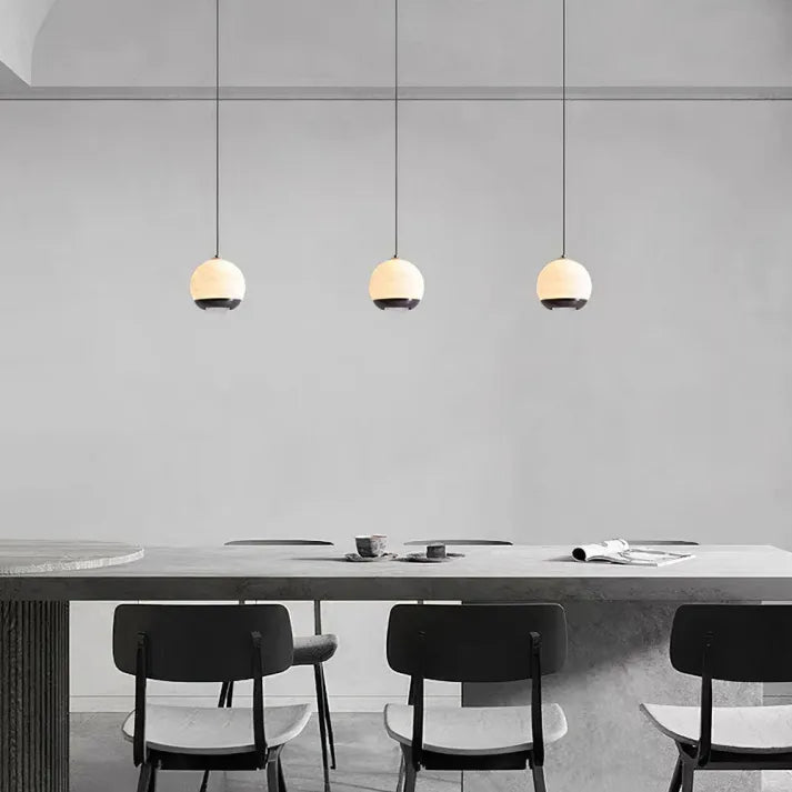 LumiereNordique - Scandinavian Marble and Alabaster Pendant Light