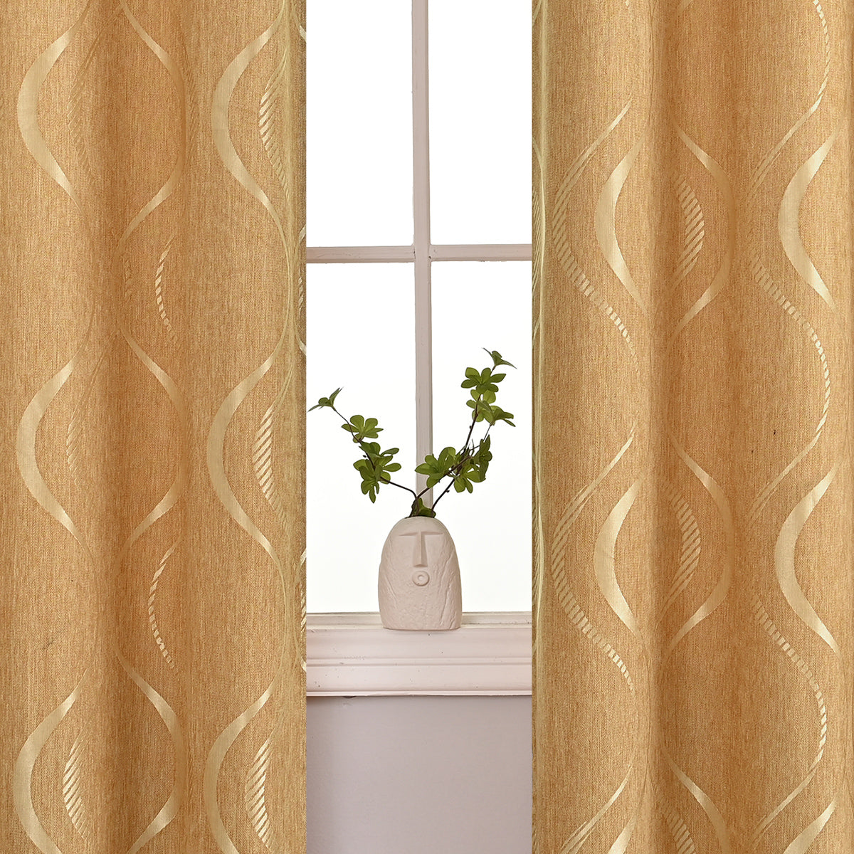 Serenity Voile - Modern Bubble Print Sheer Curtains