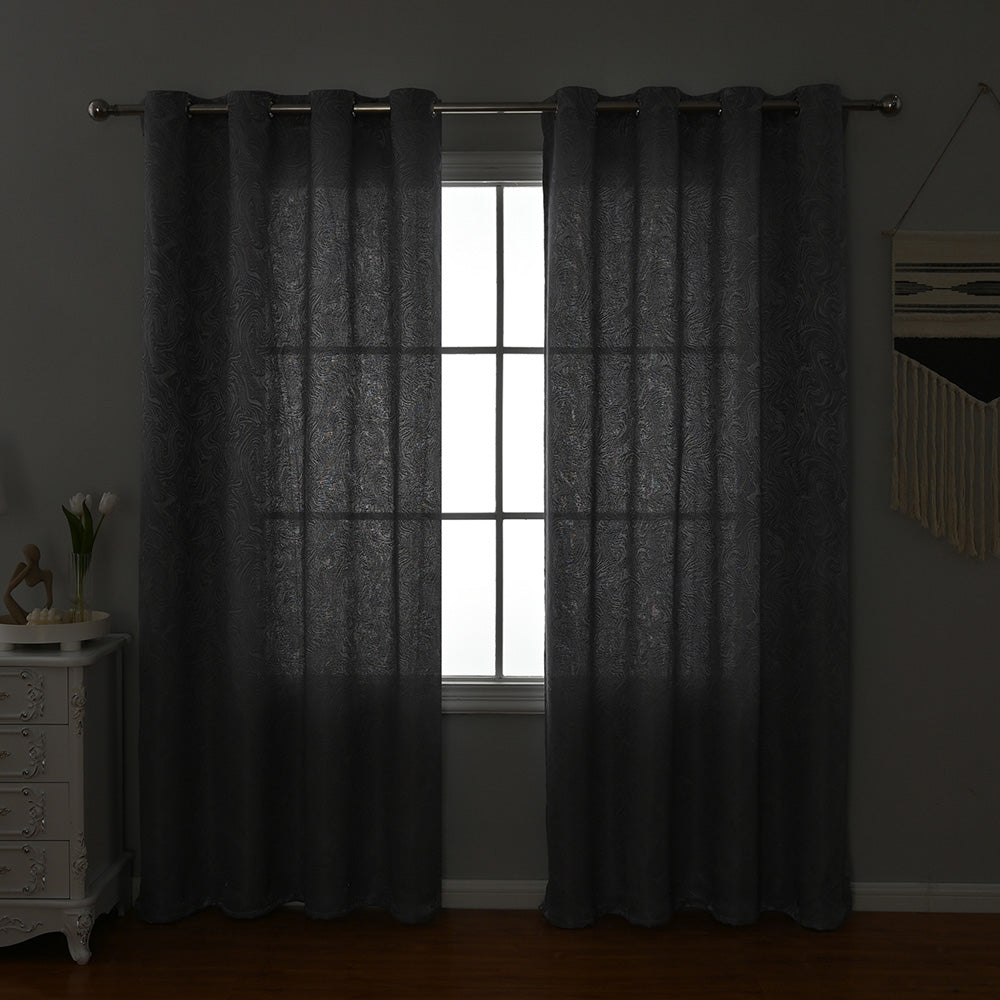 AquaLuxe Curtains - Textured Blackout Curtains for Contemporary Interiors
