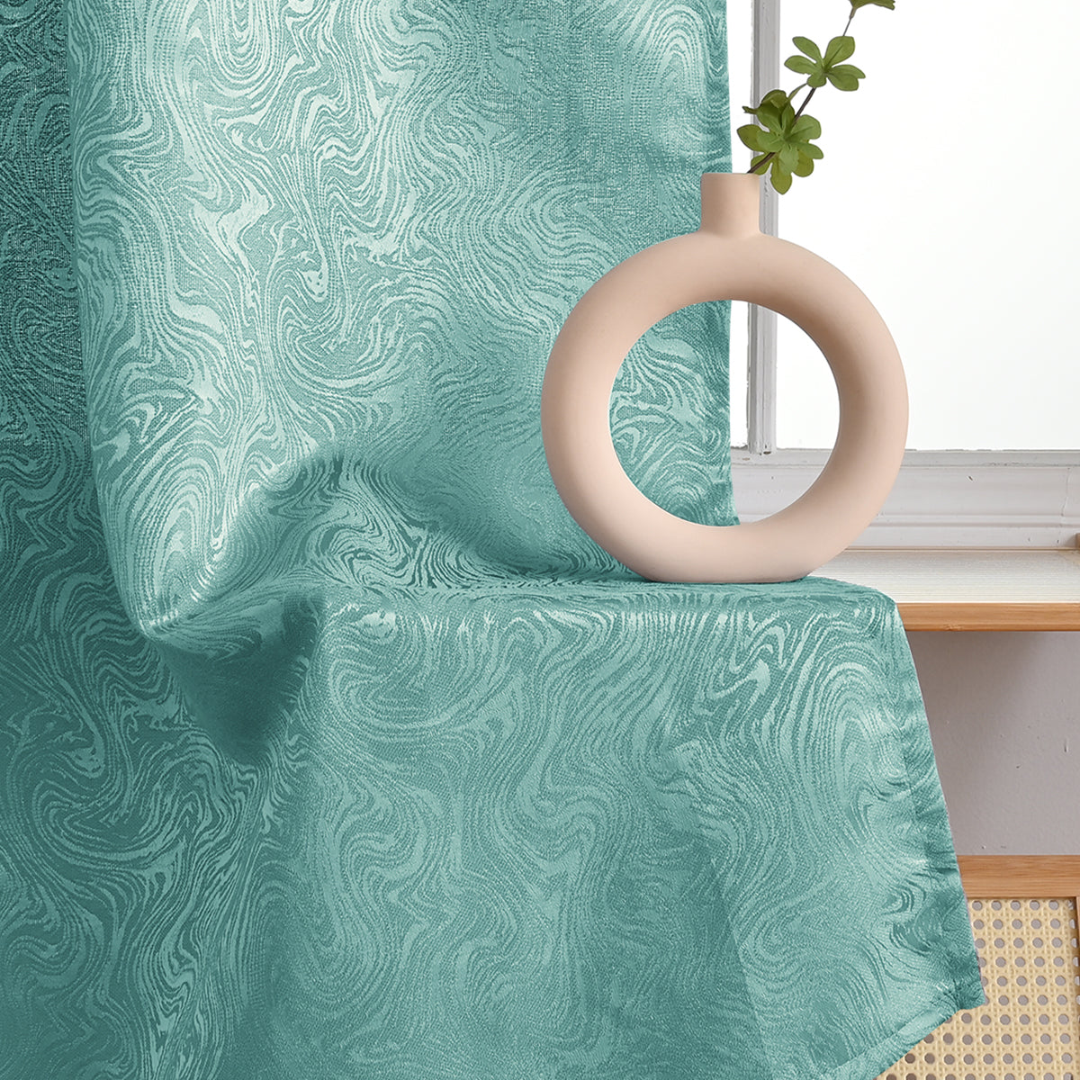 AquaLuxe Curtains - Textured Blackout Curtains for Contemporary Interiors