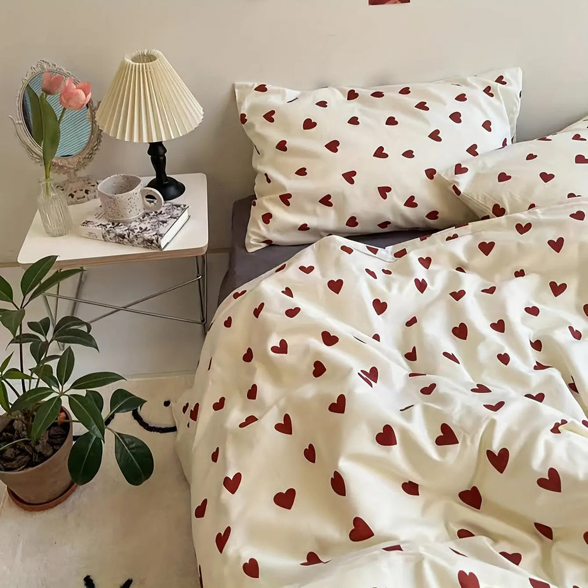 HeartDreams - Heart Print Duvet Cover Set